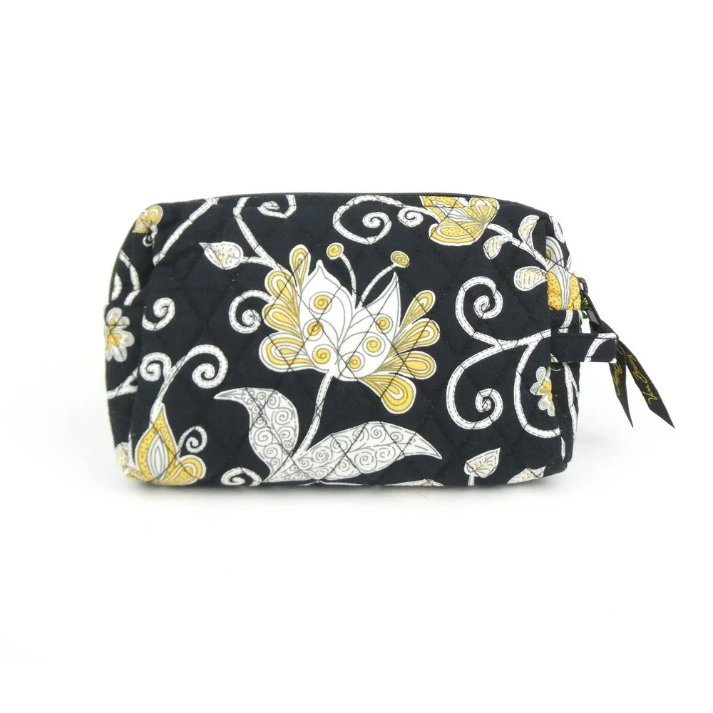 Vera Bradley Yellow Bird Medium Cosmetic Case NWT